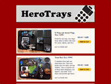 Tablet Screenshot of herotrays.com